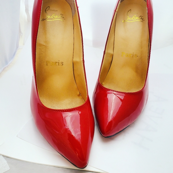 Red Christian Louboutin Heels - Picture 4 of 7